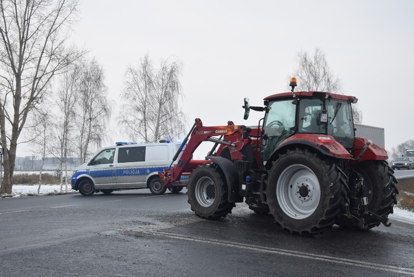Protest rolników w Nowych Skalmierzycach w sprawie...
