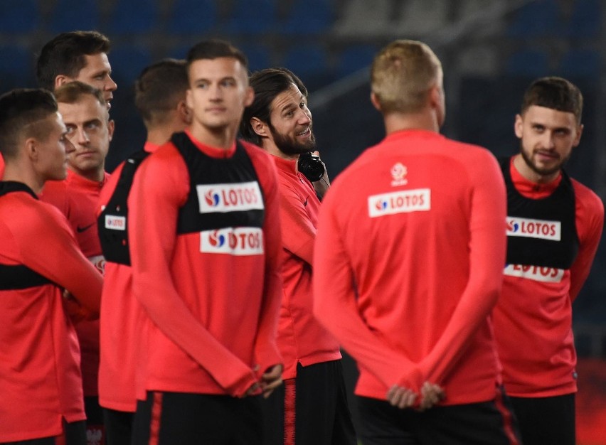 Trening reprezentacji Polski na stadionie w Jerozolimie