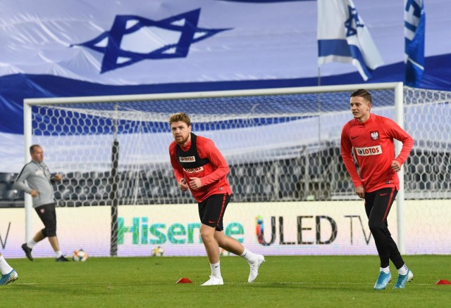 Trening reprezentacji Polski na stadionie w Jerozolimie