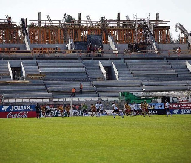 Stadion miejski w Białymstoku jest ciagle w budowie