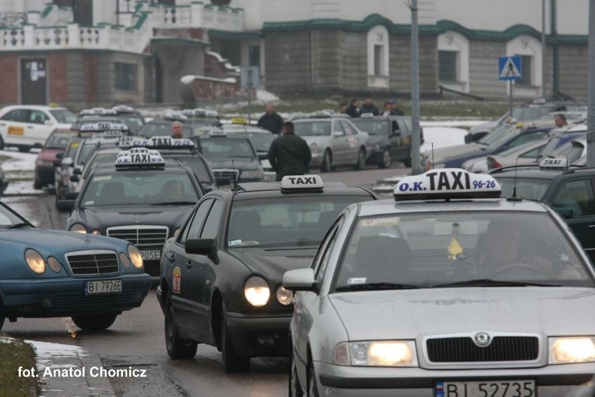 Protest TAXI - początek