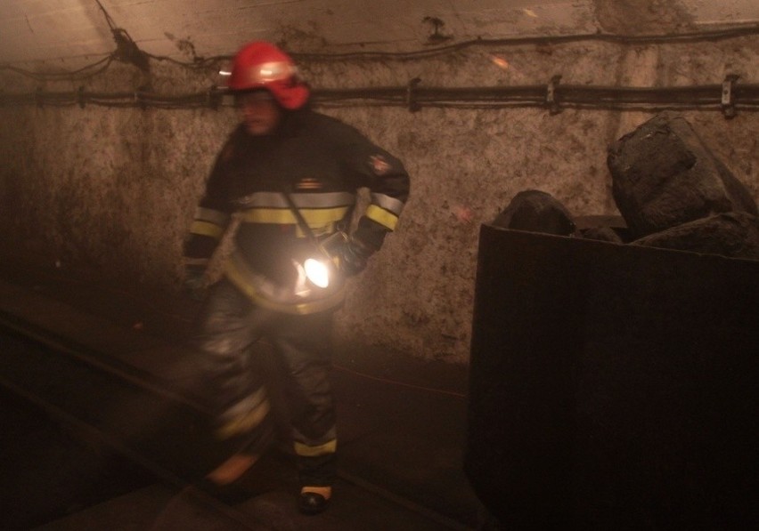 Pożar w kopalni Luiza w Zabrzu ZOBACZ ZDJĘCIA