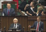 Sejm: "Wielkie żarcie" posłanki Pawłowicz i "Siadaj kurduplu" w stronę Kaczyńskiego (wideo)