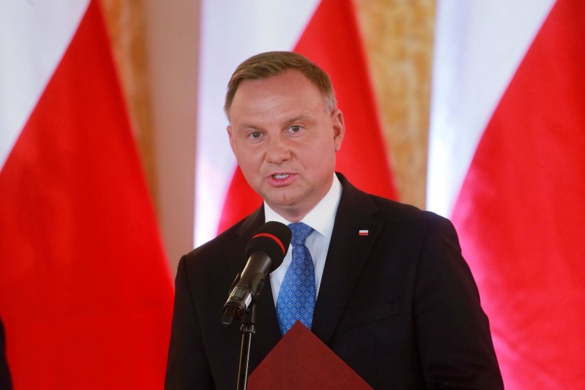 Prezydent Andrzej Duda i szef PKW