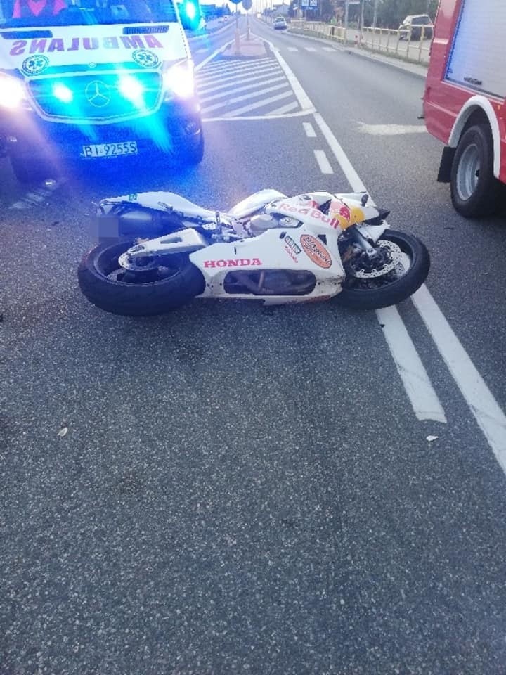 Brańsk. Śmiertelny wypadek motocyklisty na ul. Armii Krajowej [ZDJĘCIA]