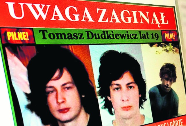 19-letni Tomek Dudkiewicz ostatni raz był widziany w Zielonej Górze. Dokładnie 3 września o godzinie 18 na ul. Kościuszki