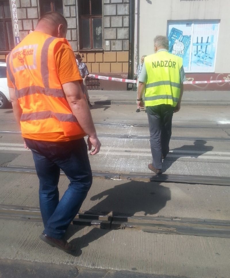 Pożar torowiska tramwajowego na ul. Gdańskiej. ZABLOKOWANA DROGA!