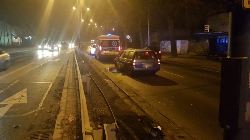 Śmiertelne potrącenie pieszej na Łagiewnickiej w Łodzi