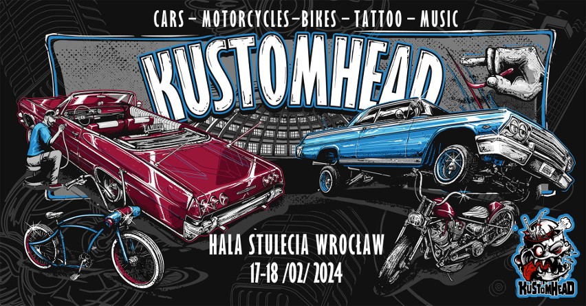 Kustomhead i Wrocław Tattoo Show już 17- 18 lutego w Hali Stulecia