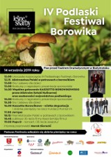 IV Podlaskie Festiwal Borowika już w sobotę (14 września) przed teatrem dramatycznym