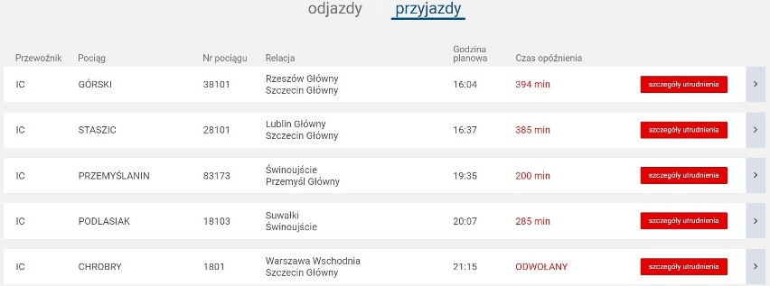 Wielka awaria na kolei dotyka też Szczecina. Chcesz jechać? Sprawdź, czy pociąg pojedzie!