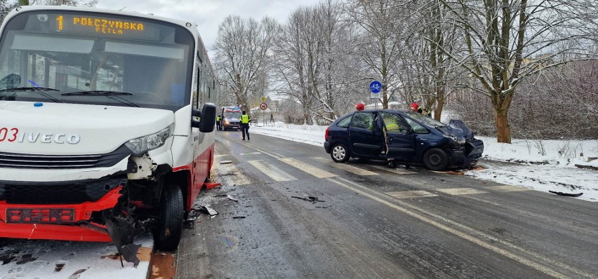 Groźny wypadek na ulicy Drzymały w Białogardzie.