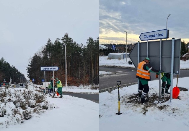 Obwodnicę Tarnobrzega dopiero od niedawna "widzą" mapy Google, znaki E-19a "obwodnica" zamontowali 21 grudnia pracownicy spółki Rejon Dróg Miejskich. 