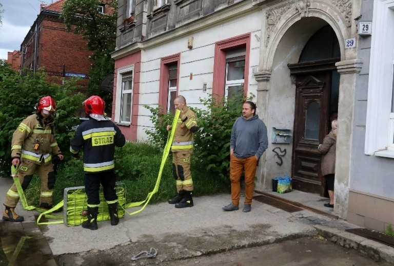 Pożar przy ul. Kleczkowskiej we Wrocławiu 27.05.2021