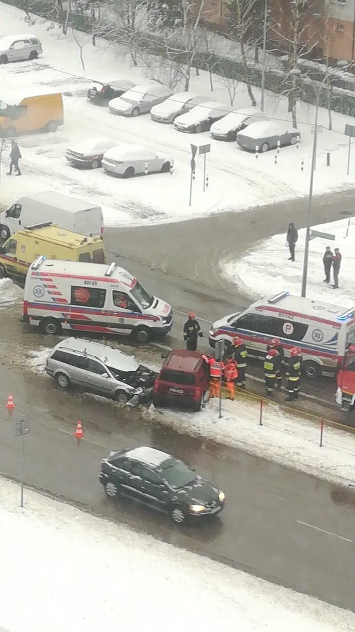 Wypadek na ul. Żeromskiego w Białymstoku