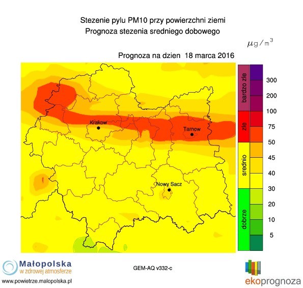 Smog w Krakowie. Aktualny stan powietrza