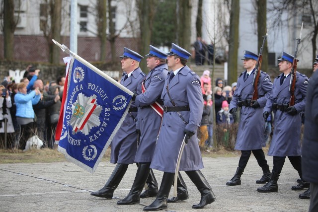 Ślubowanie policjantów w Katowicach, 19 marca 2019