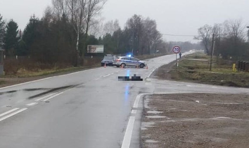 Fasty. Śmiertelne potrącenie pieszego na ulicy Szosa Ełcka....