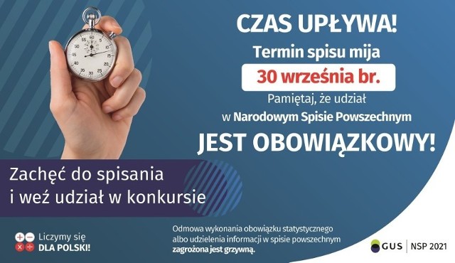 Pamiętajmy, że Narodowy Spis Powszechny Ludności i Mieszkań 2021 zgodnie z ustawą jest obowiązkowy.