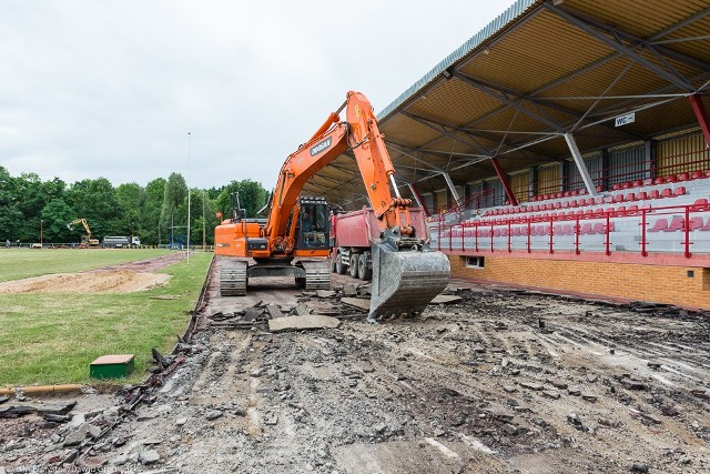 Remont na białostockim stadionie lekkoatletycznym