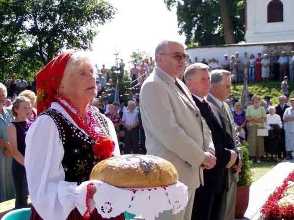 Oficjalni goście dożynek.