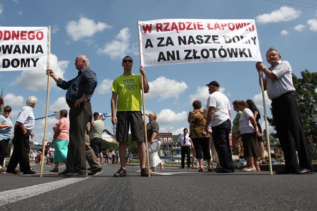 Protest mieszkańców Nienadówki.