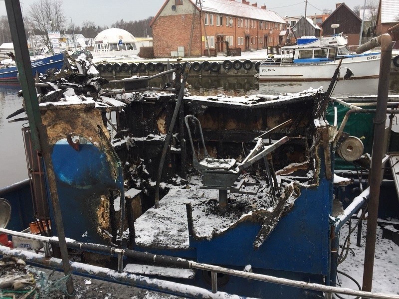 Sprawca włamania i podpalenia łodzi rybackiej w Łebie w rękach policji