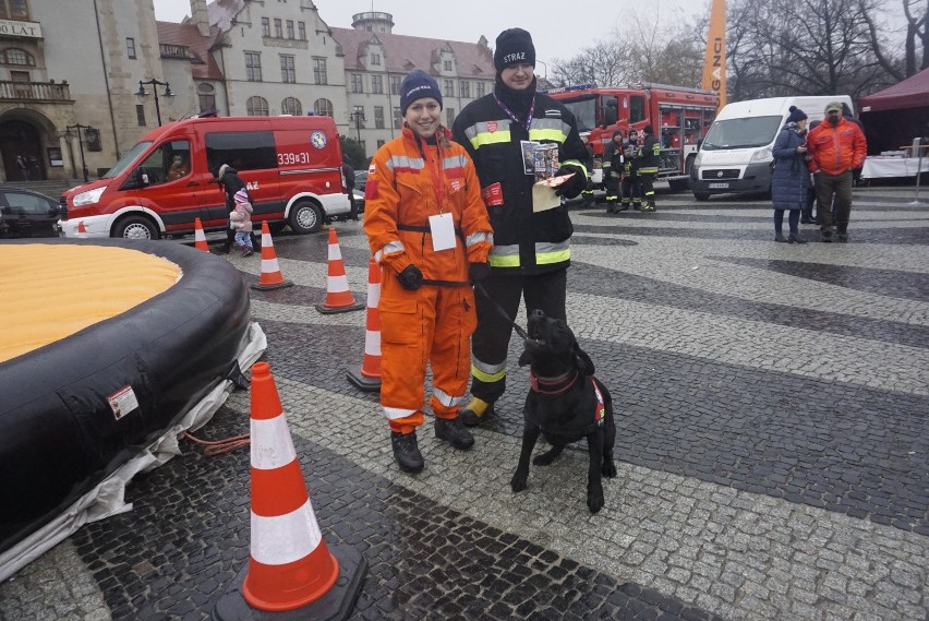 Mimo zimna i deszczu wolontariusze Wielkiej Orkiestry...