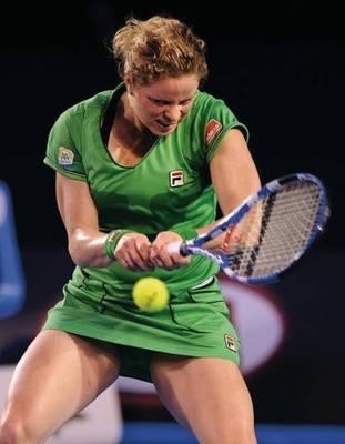 W akcji Belgijka Kim Clijsters Fot. PAP/EPA