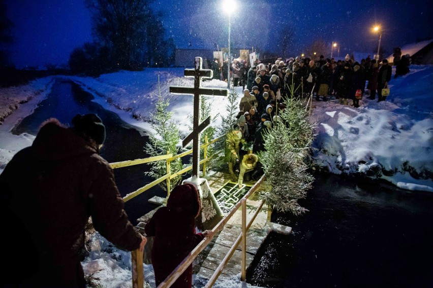 Prawosławne Święto Chrztu Pańskiego na rzece Supraśl w...