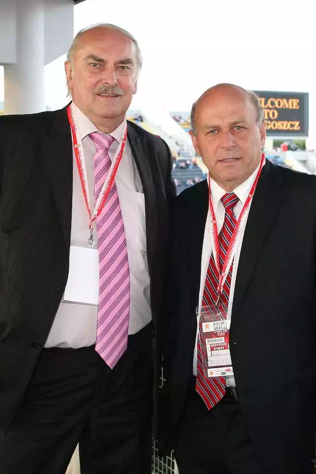 2009 r. Wiceprezes PZPN Eugeniusz Nowak i ówczesny prezes PZPN Grzegorz Lato.