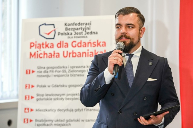 Piątka dla Gdańska Urbaniaka. Kandydat Konfederacji przedstawił program