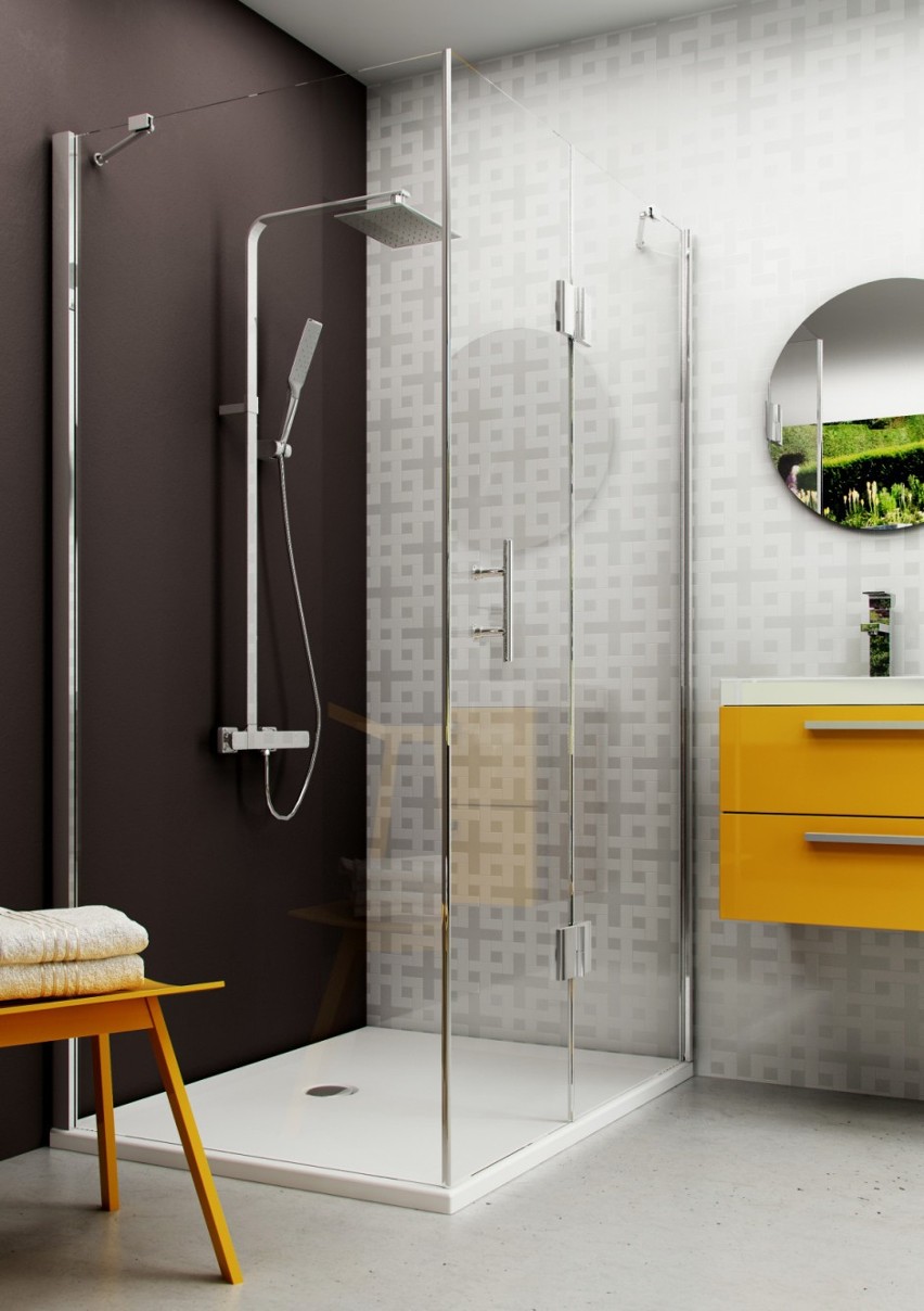 Kabiny prysznicowe - minimalistyczny szyk | Urządzone