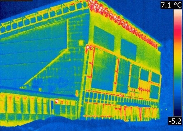 Hala Gryfia na podglądzie termowizyjnym