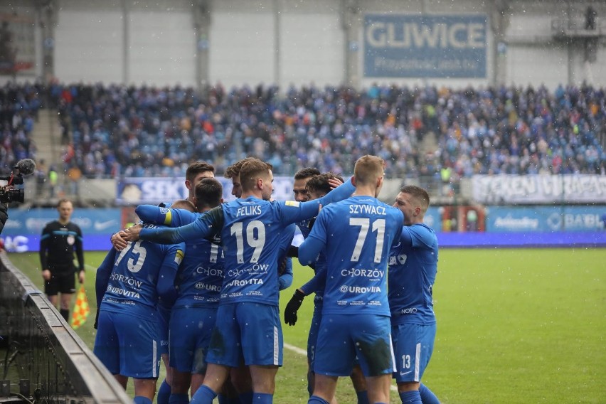 26.02.2023. Mecz Ruch Chorzów - Stal Rzeszów Gliwicach...