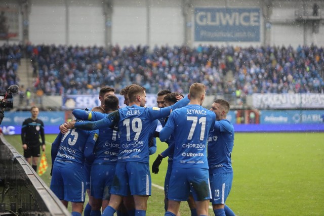 26.02.2023. Mecz Ruch Chorzów - Stal Rzeszów Gliwicach oglądało 9.285 kibiców. Niebiescy wygrali 2:0.