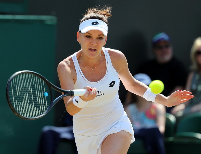 Agnieszka Radwańska na kortach Wimbledonu