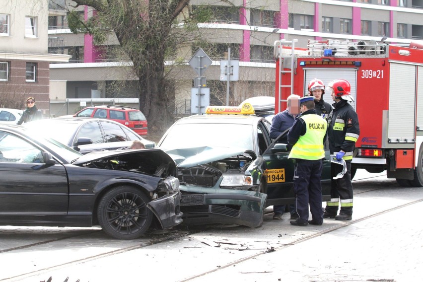 Wypadek na skrzyżowaniu Dyrekcyjnej i Gajowej