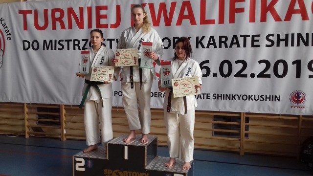 Katarzyna Jaśkowska na podium w Wojnicach