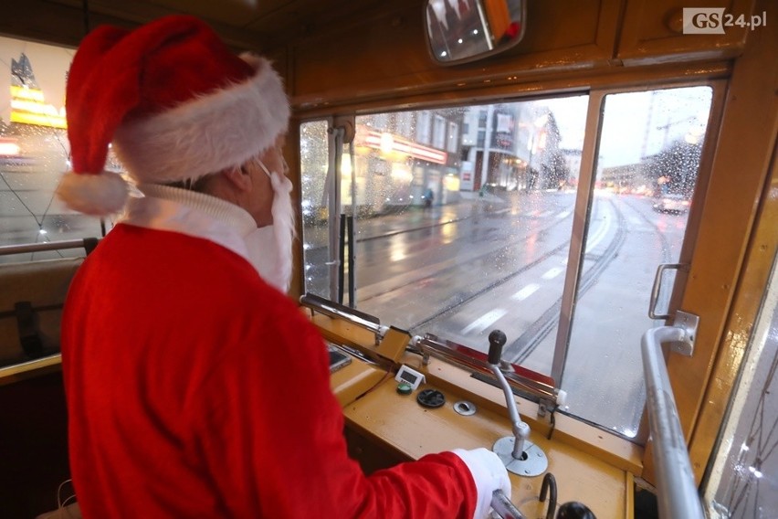 Świąteczny Tramwaj ruszył ulicami Szczecina! [ZDJĘCIA] 