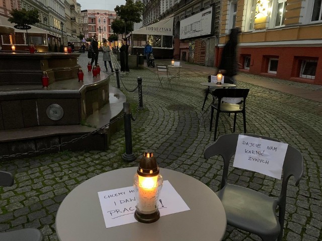 Niedzielny protest restauratorów  w Szczecinie
