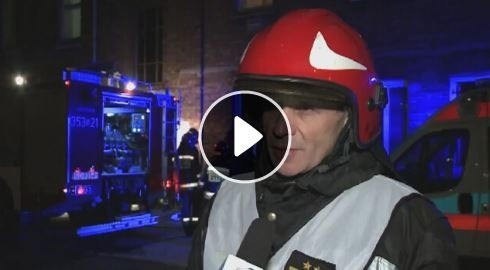 Pożar wybuchł w budynku wielorodzinnym przy ul. Warszawskiej