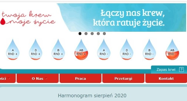 Tak wyglądają obecne zapasy poszczególnych grup krwi w centrum krwiodawstwa