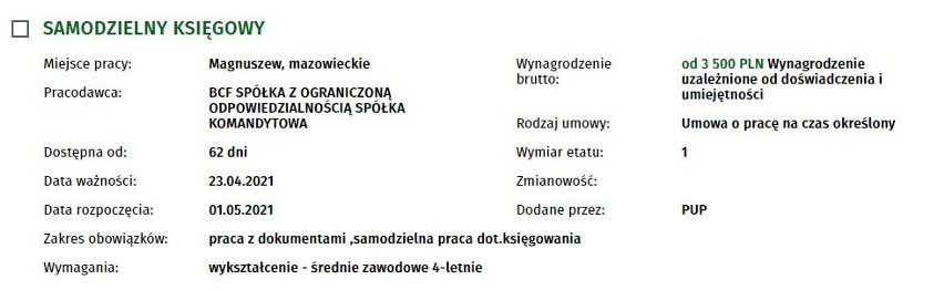 Zobacz oferty pracy w powiecie kozienickim. Ile pracodawcy dają zarobić i jakich pracowników poszukują?