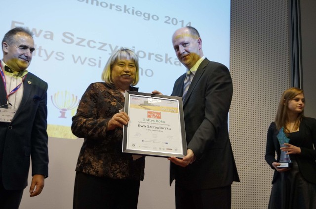 Ewa Szczypiorska z Żalna koło Tucholi odebrała nagrodę Sołtys Roku Województwa Kujawsko-Pomorskiego 2014