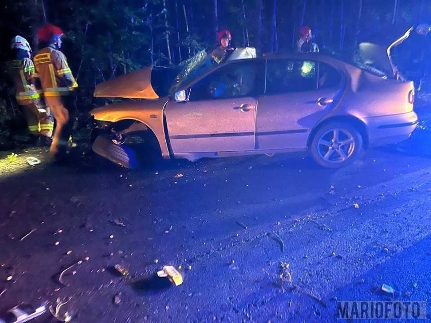 Wypadek w Opolu pomiędzy Czarnowąsami a Świerklem.