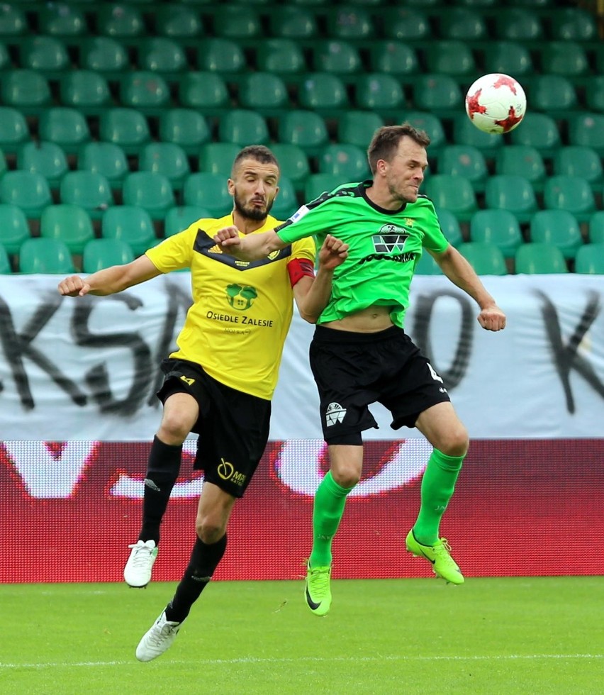 GKS Katowice - Górnik Łęczna 1:0. Górnik Łęczna spadł do II ligi. To drugi spadek łęcznian z rzędu (ZDJĘCIA)