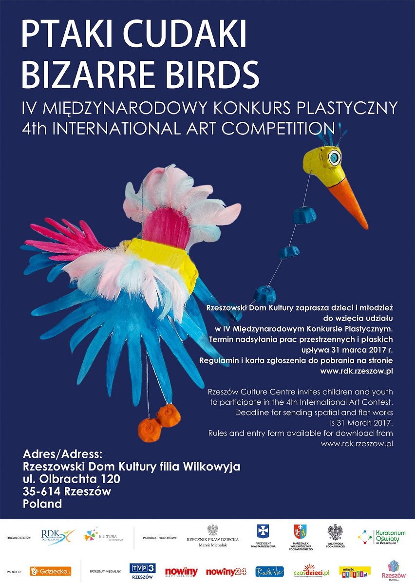  IV Międzynarodowy Konkurs Plastyczny "Ptaki Cudaki" 