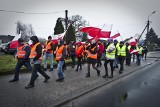 Protest rybaków na krajowej "6" w Malechowie [zdjęcia] 
