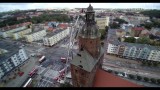Pożar katedry w Gorzowie. Tak wygląda wieża z góry [FILM Z DRONA] 